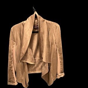 Vigoss Women's Taupe Leather Jacket